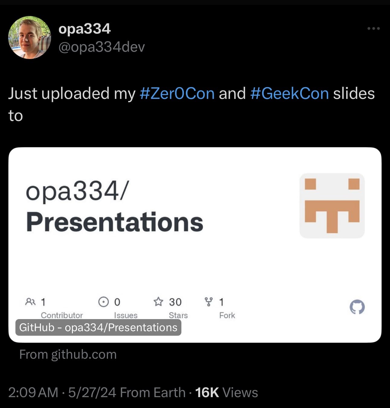 Dopamine jailbreak developer Lars Fröder publishes presentation slides to GitHub.
