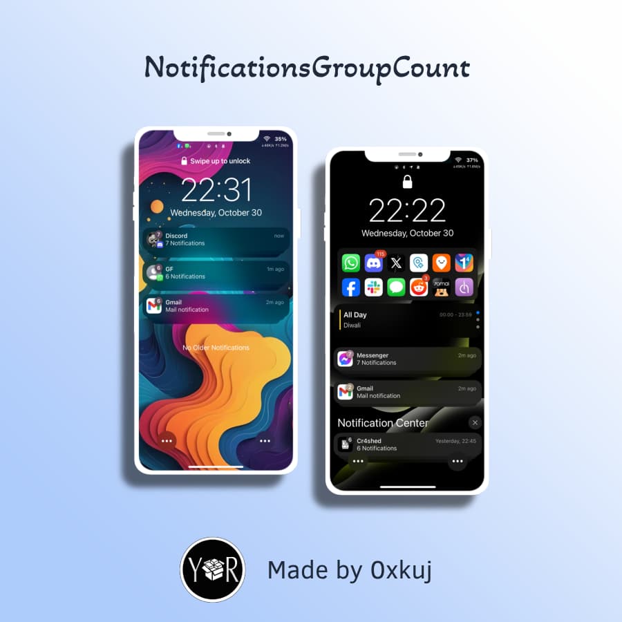 NotificationsGroupCount banner.
