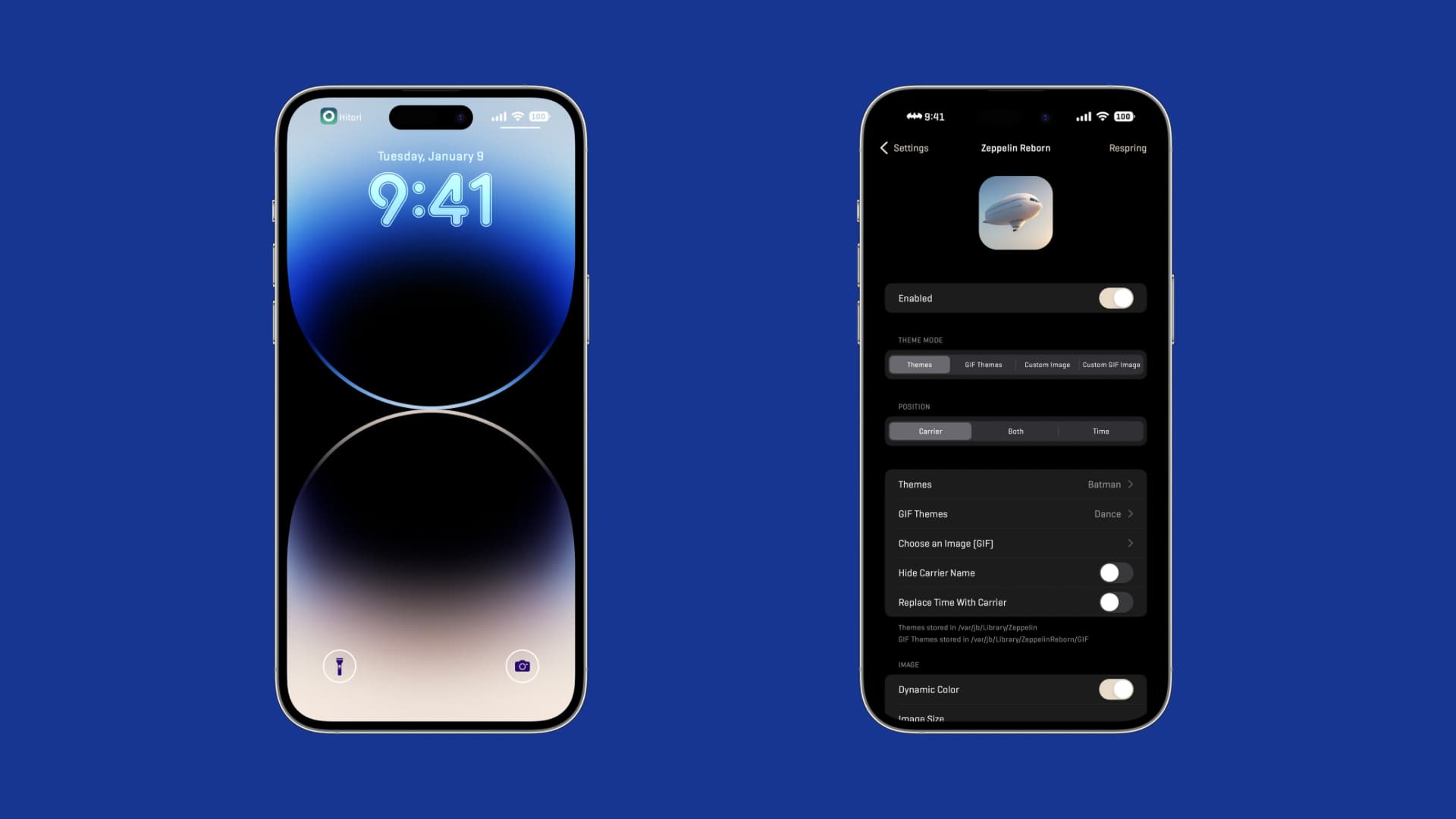 Zeppelin screenshot examples.