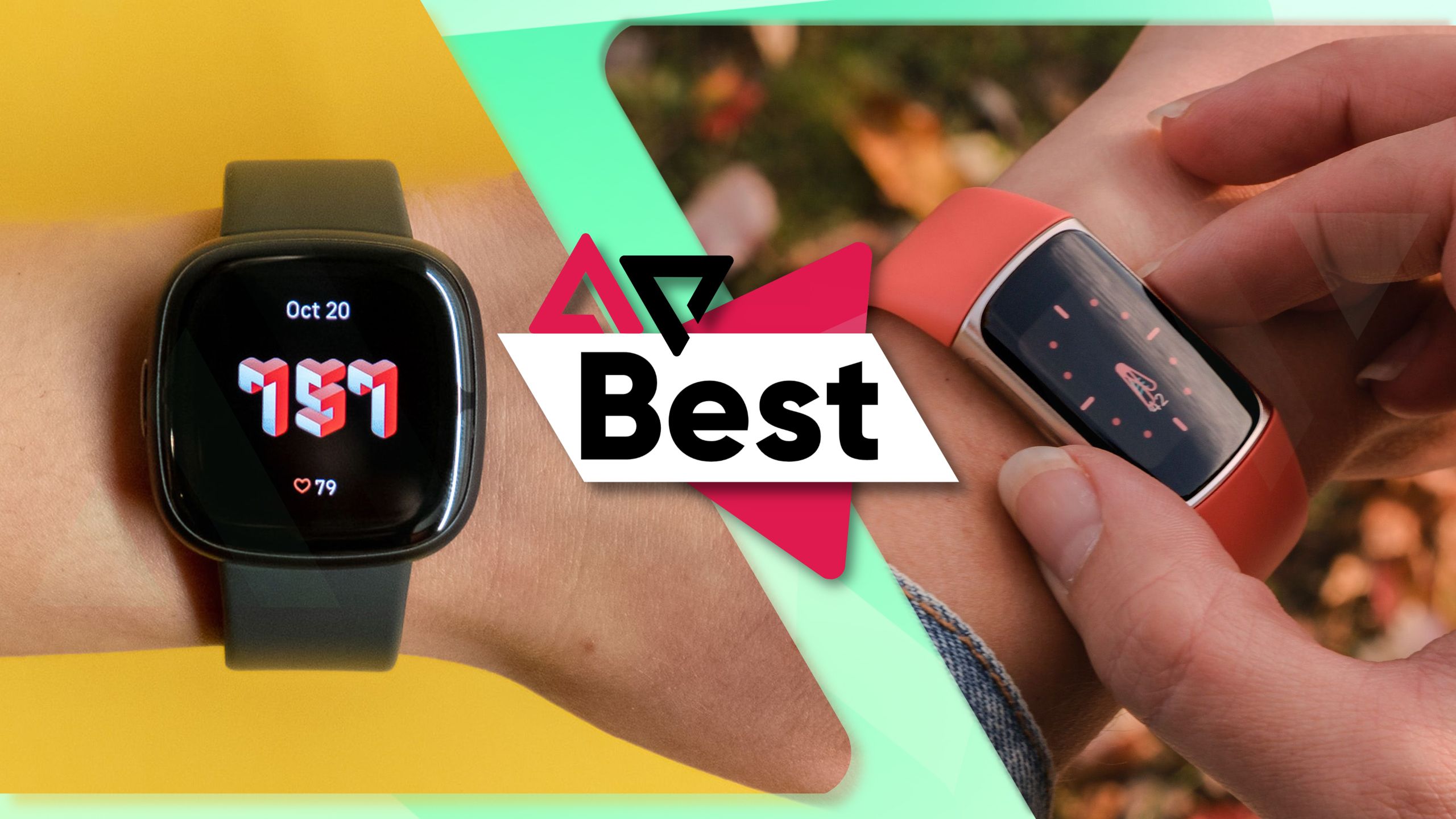 Fitbit Sense 2 next to Fitbit Charge 6.