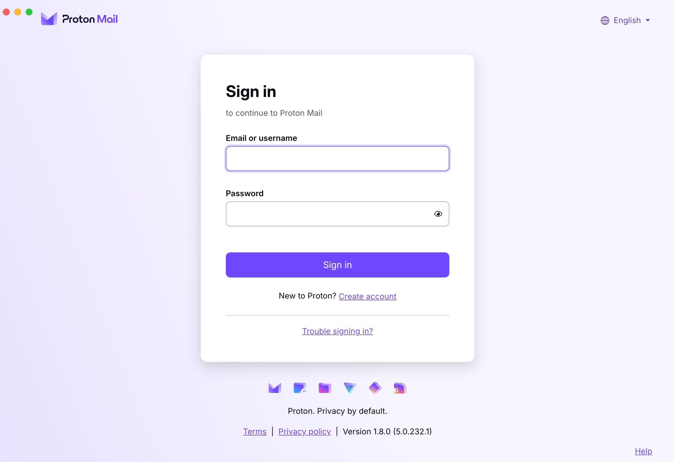 Mac app for Proton Mail
