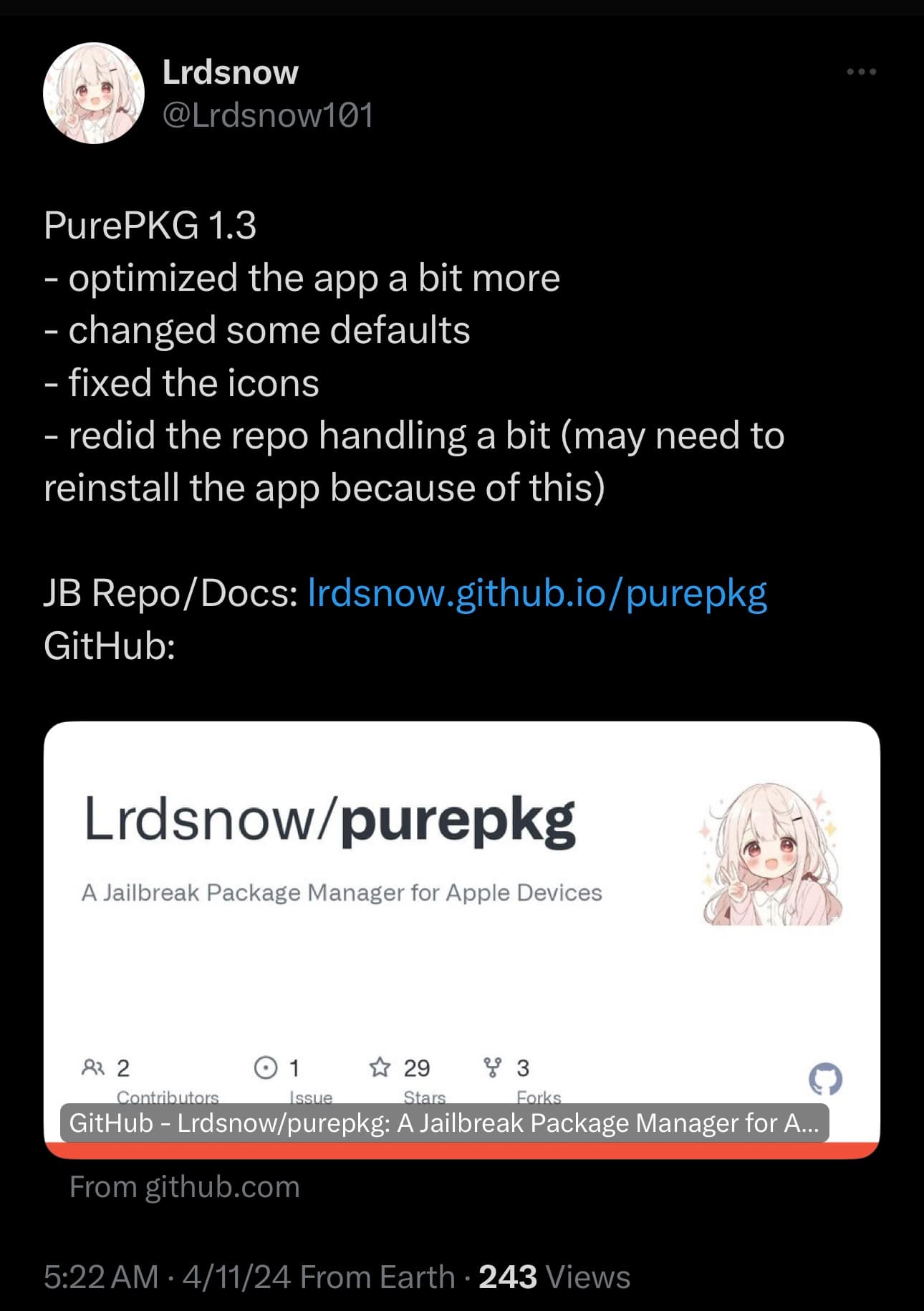 PurePKG v1.3 released.