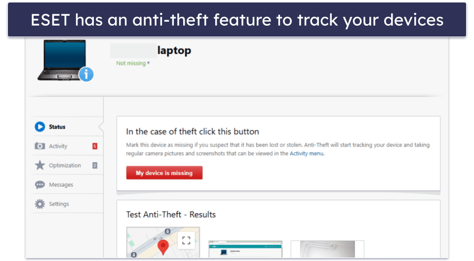 10. ESET — Advanced Malware Detection & Anti-Theft Tools
