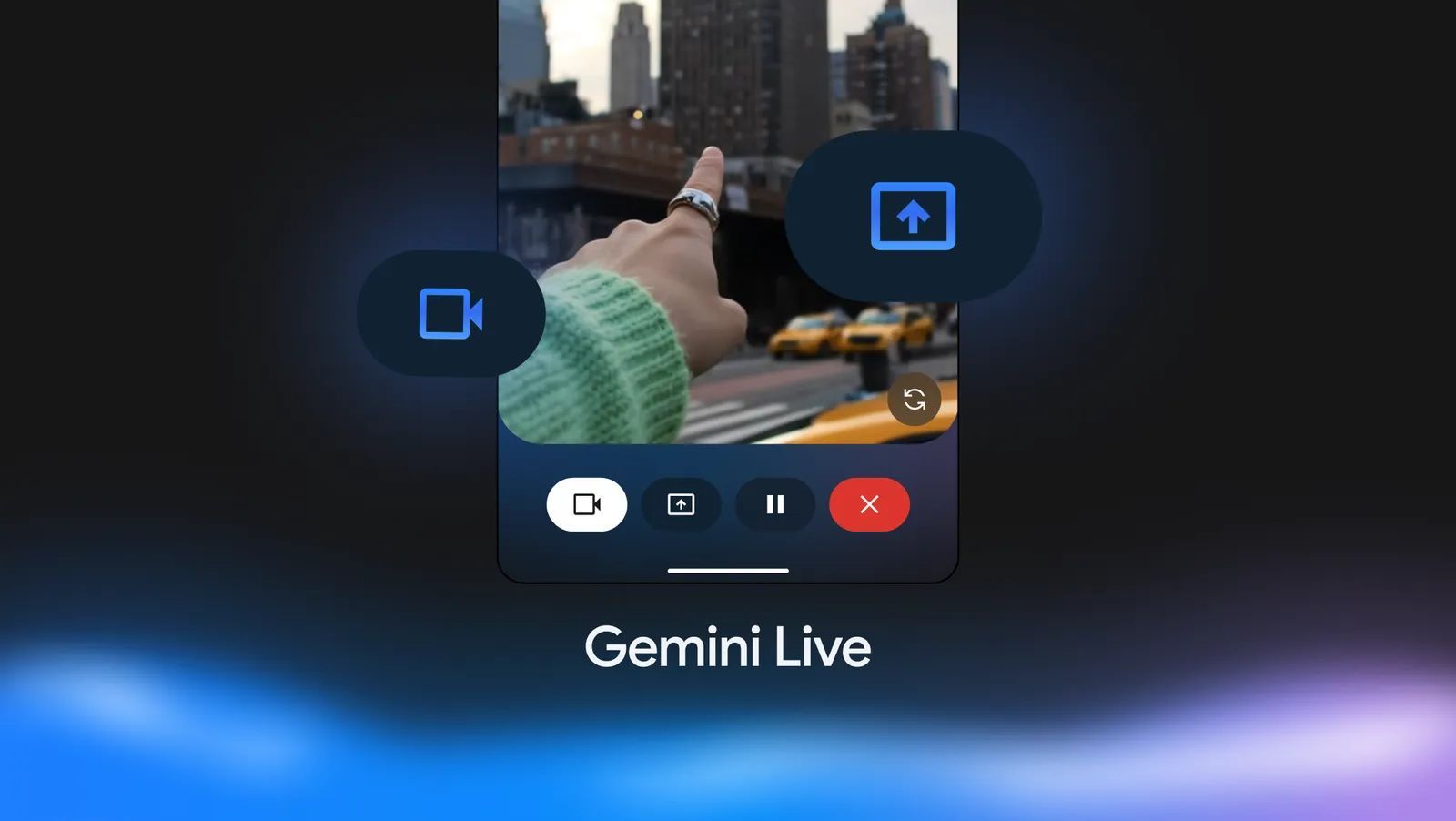 Gemini AI assistant running on a phone.