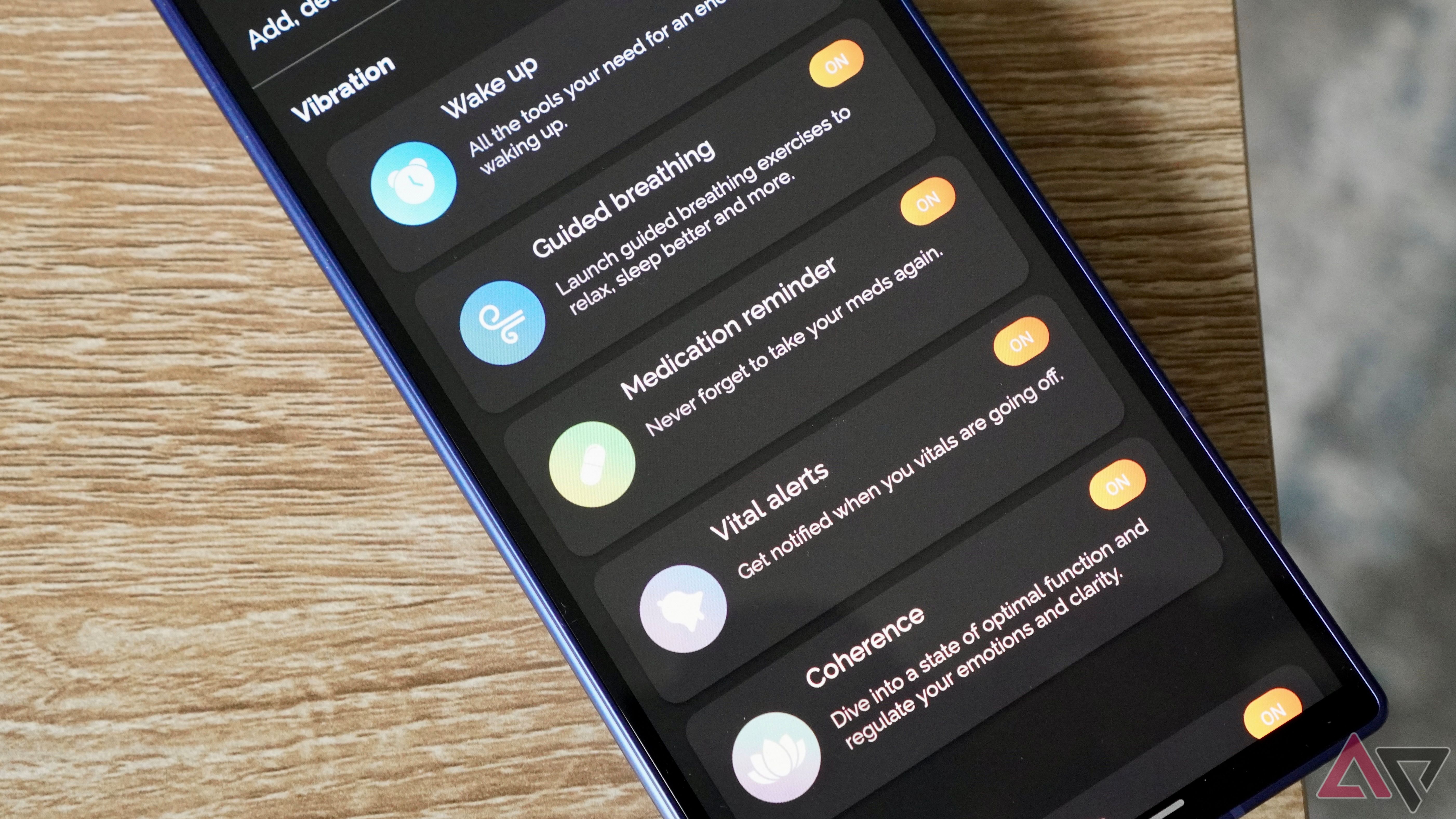 Features available in the Circular Ring Slim's app