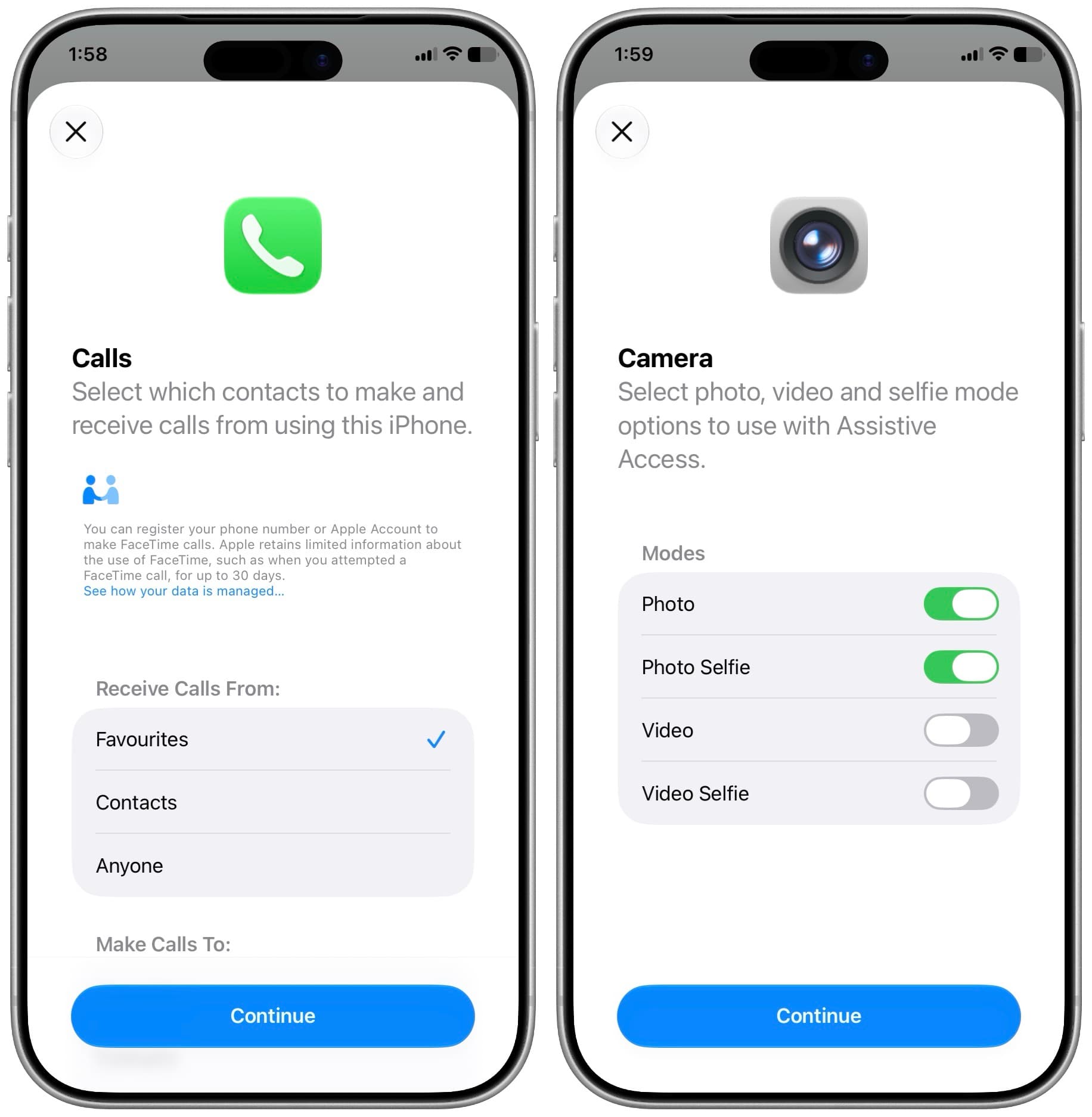 Customizing apps for Assistive Access on iPhone