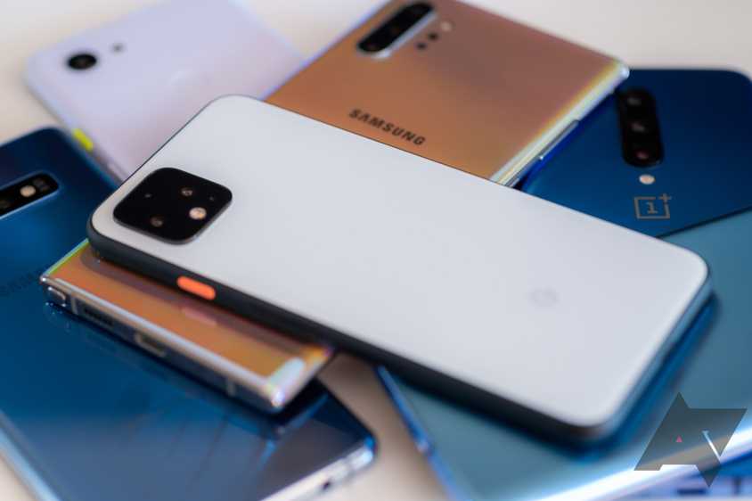 Collection of various Microsoft Windows Phones and the Surface Duo
