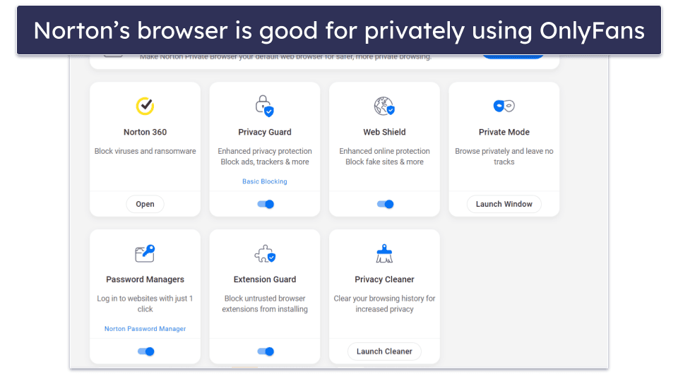 🥇Norton 360 — Best Overall Antivirus for OnlyFans in 2026