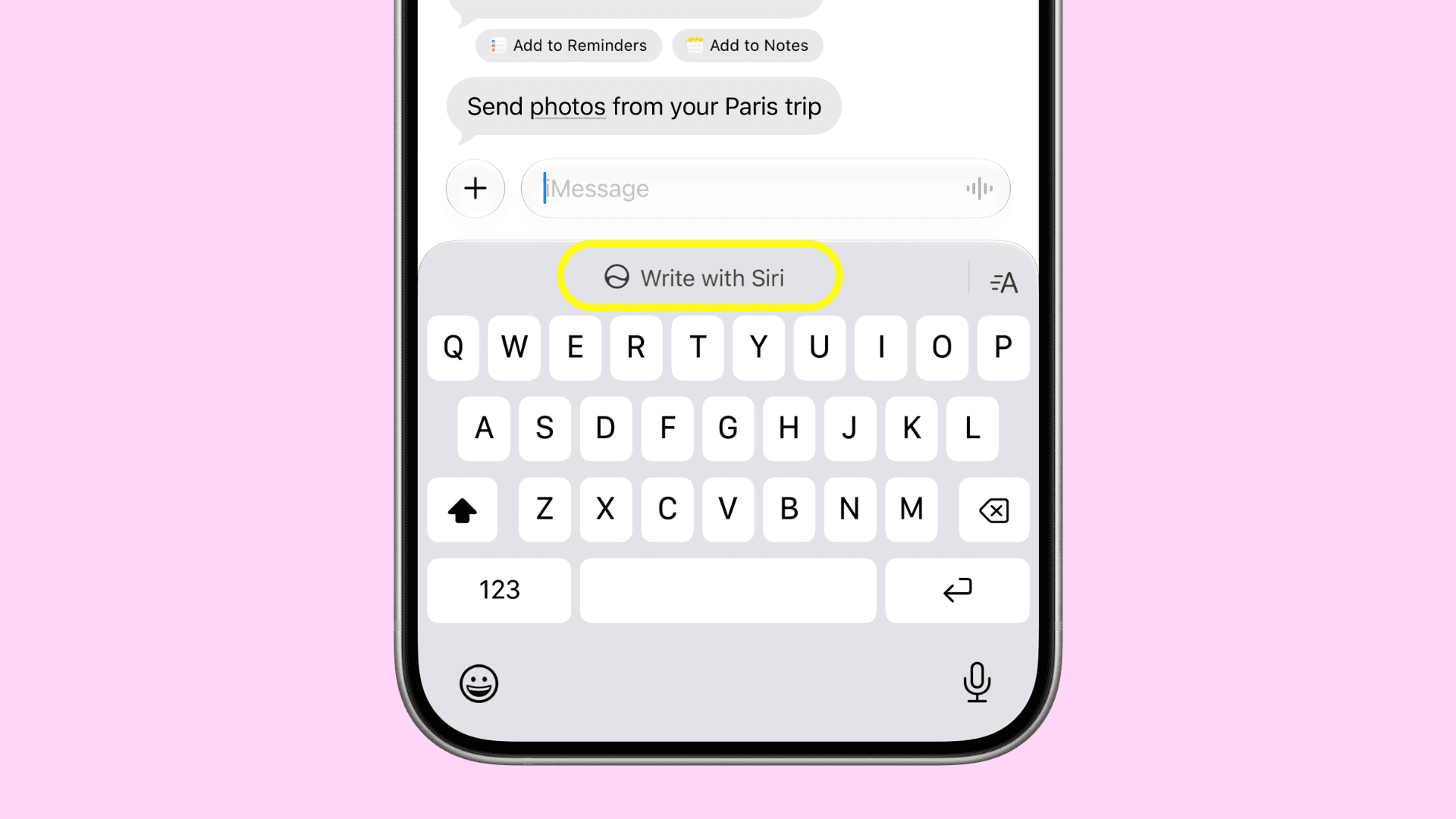 Write with Siri in iOS 27