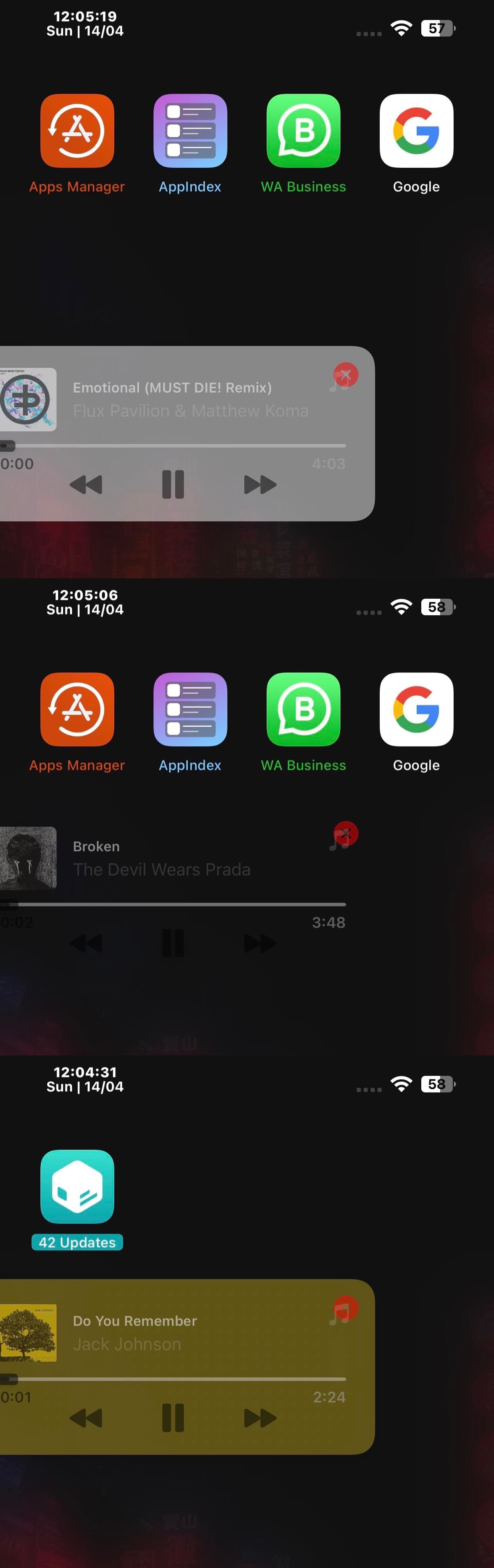 Omakase screenshot examples.