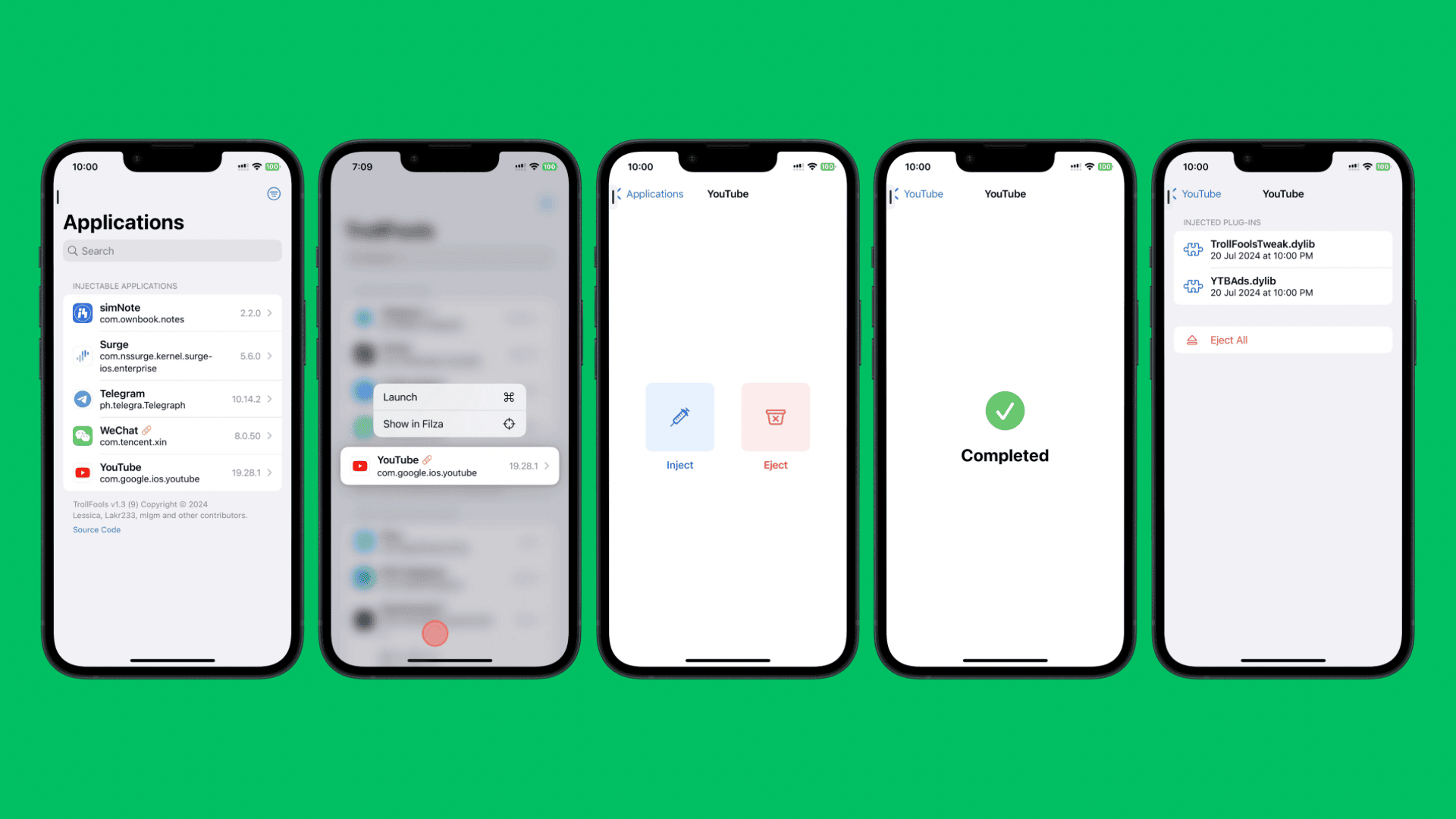 TrollFools screenshot examples.
