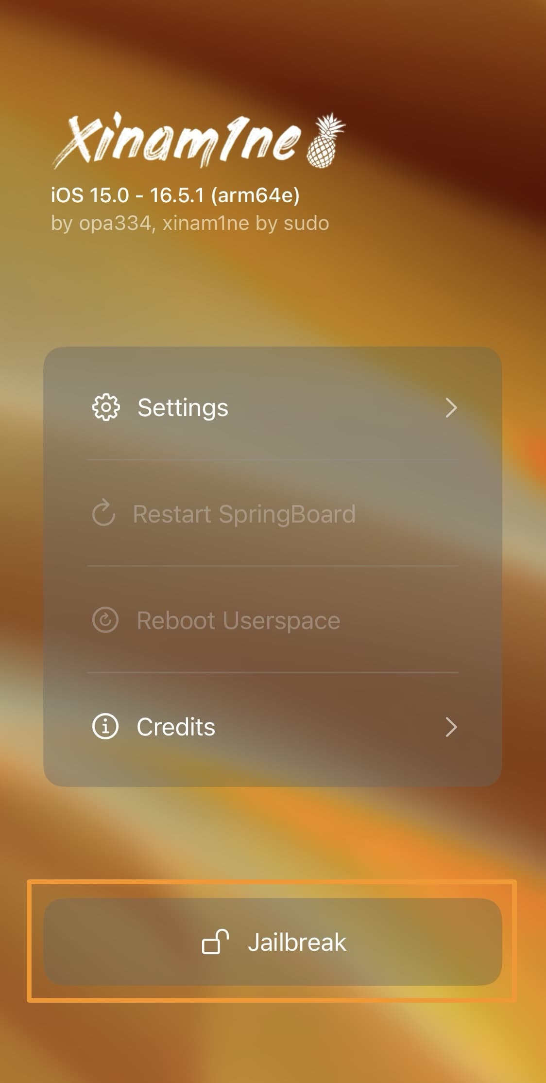Tap the Jailbreak button.