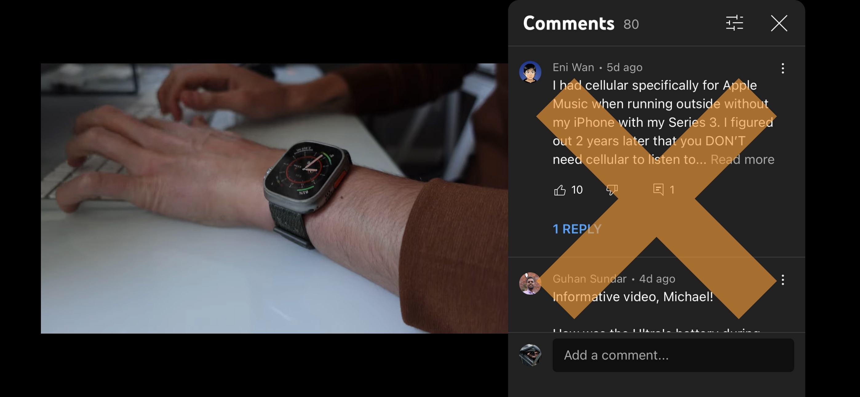 youtube no panel hides the YouTube comments.