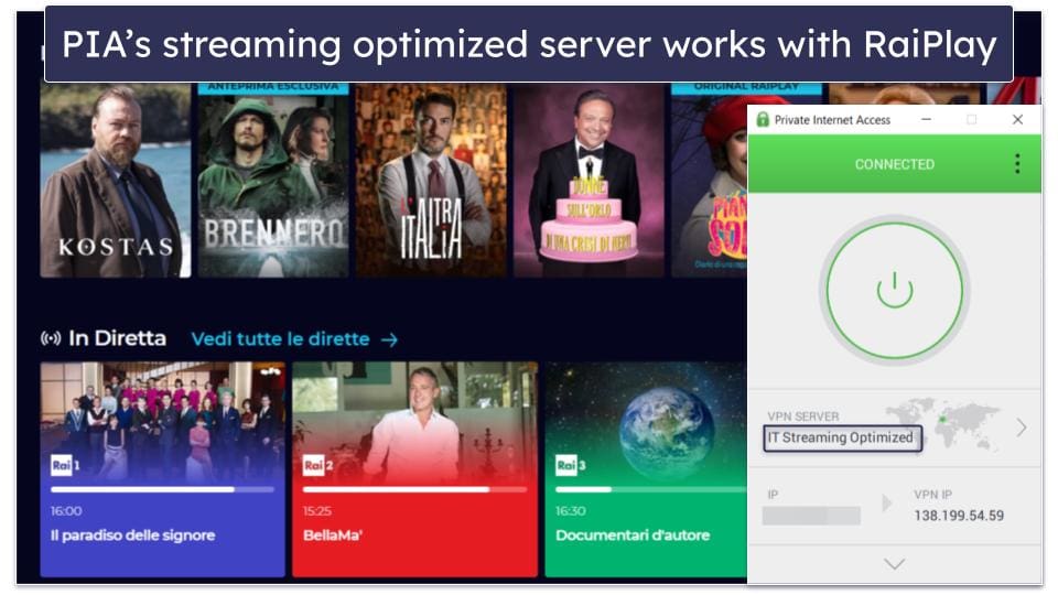 Best VPNs for RaiPlay