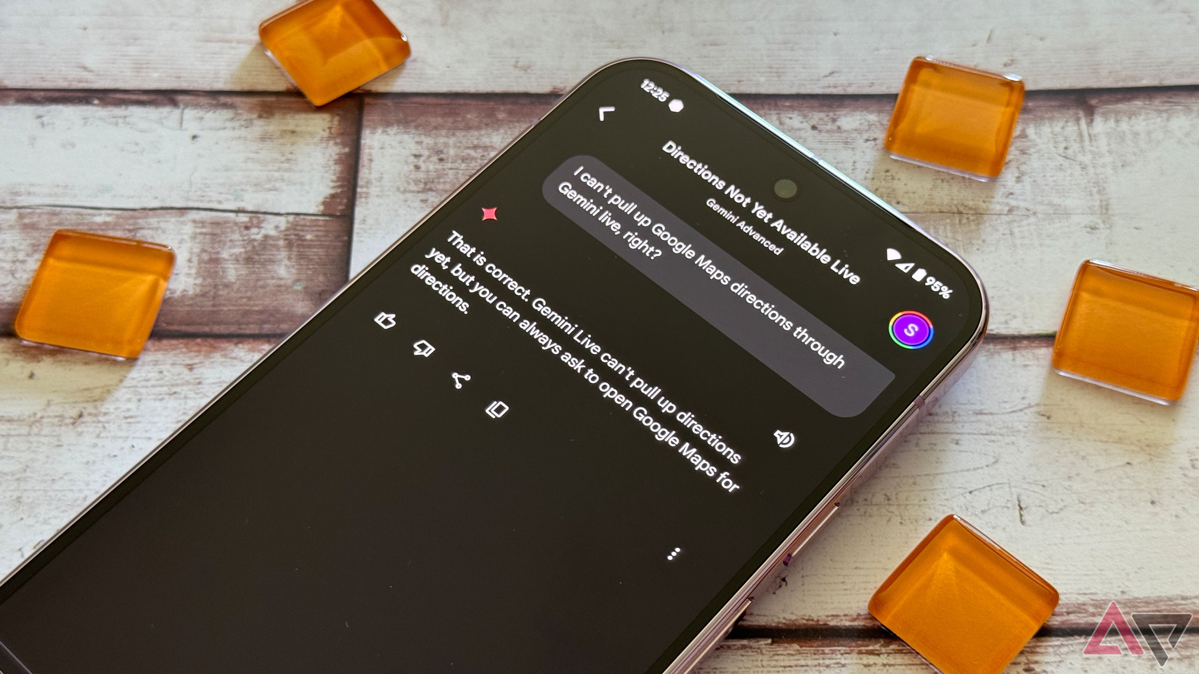 Google Maps cannot be used from Gemini Live