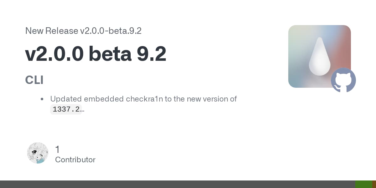 palera1n v2.0.0 beta 9.2 banner.