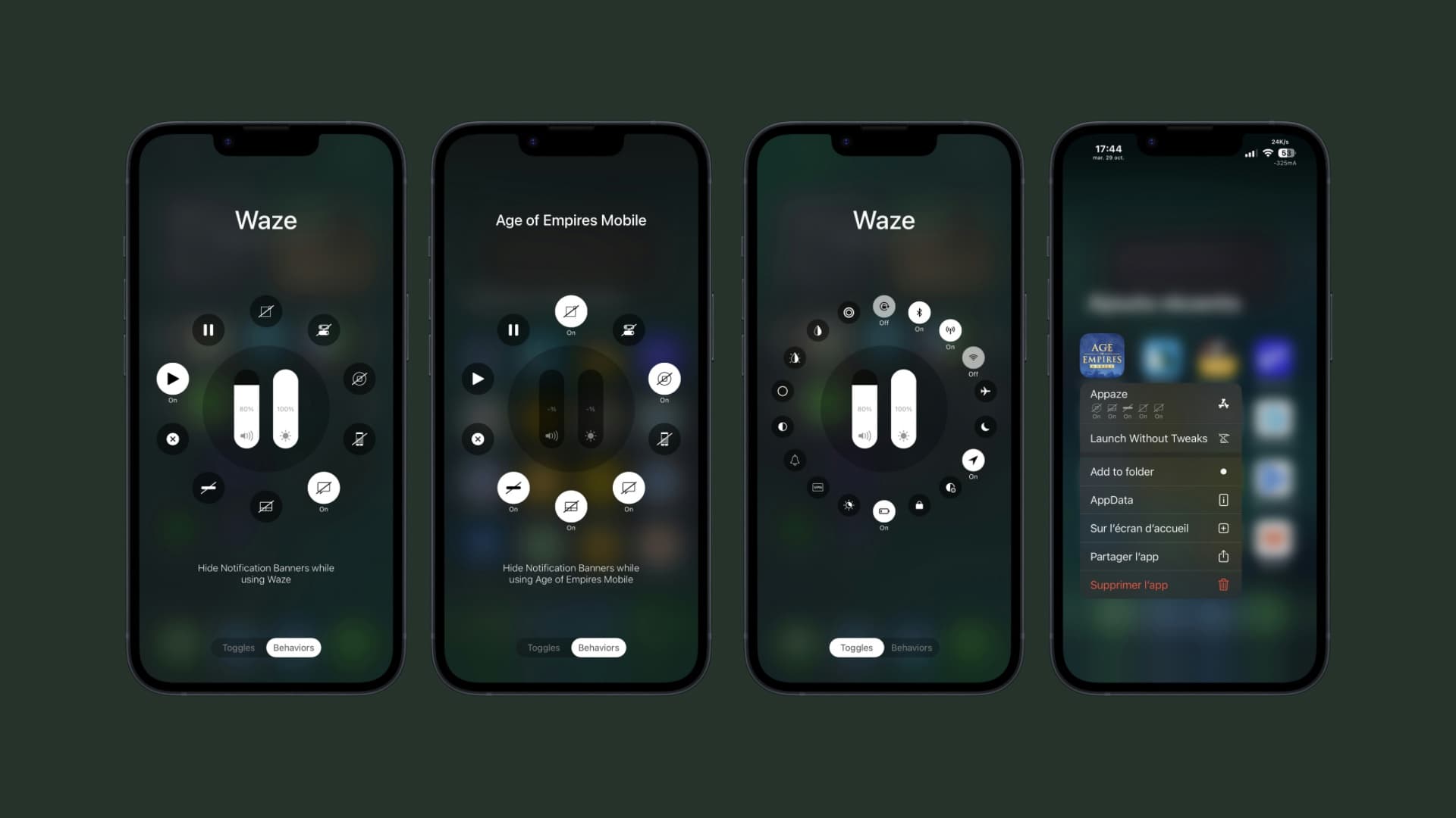 Appaze 3 example screenshots.