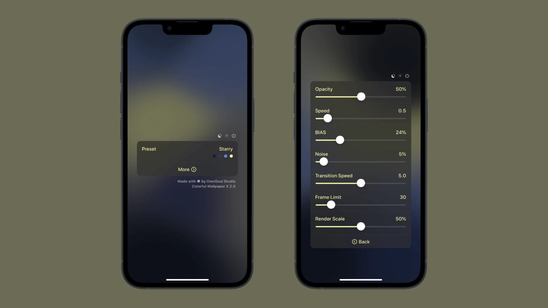 Gradient Wallpaper X prefs.