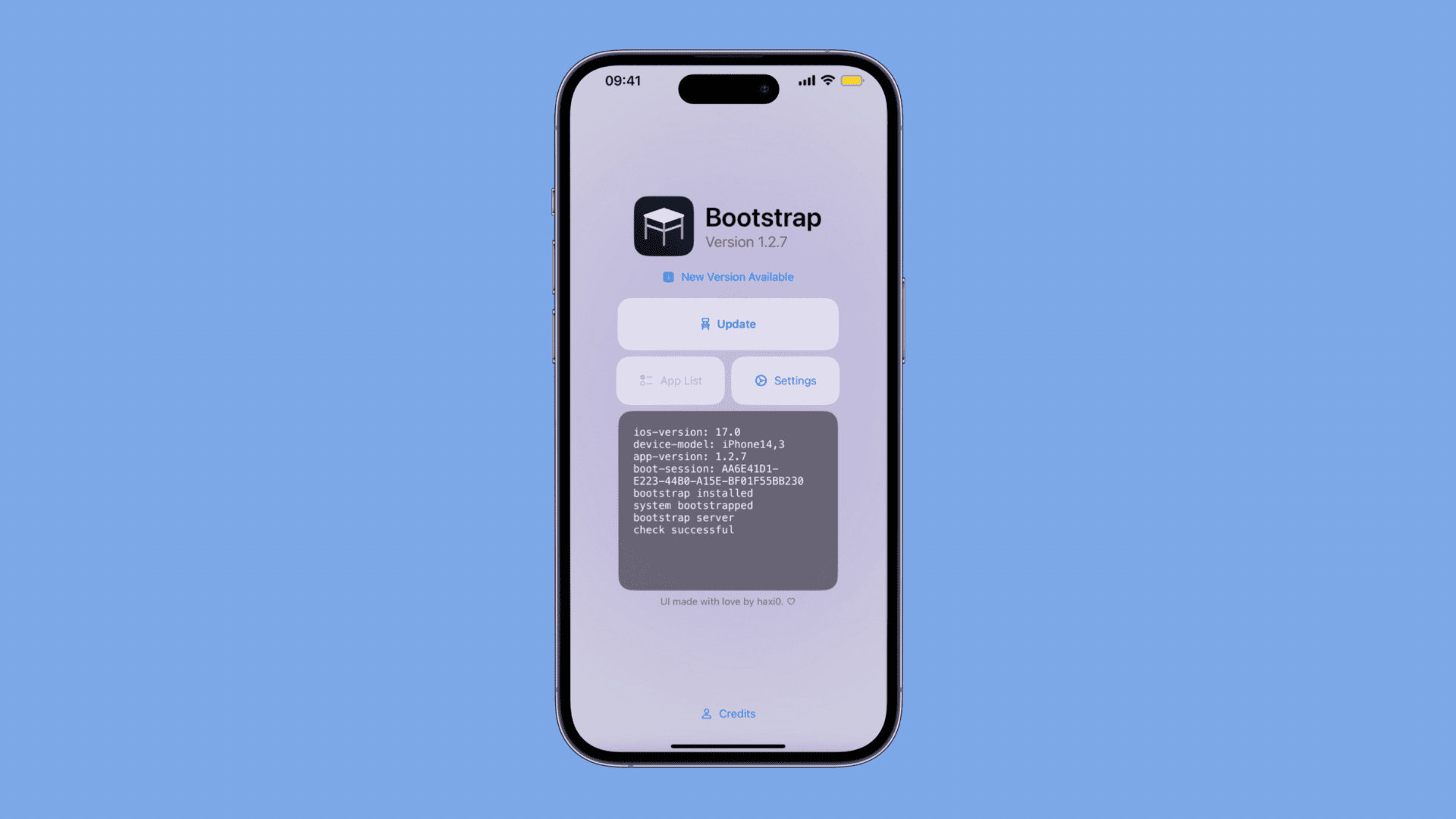 RootHide bootstrap v127 beta.
