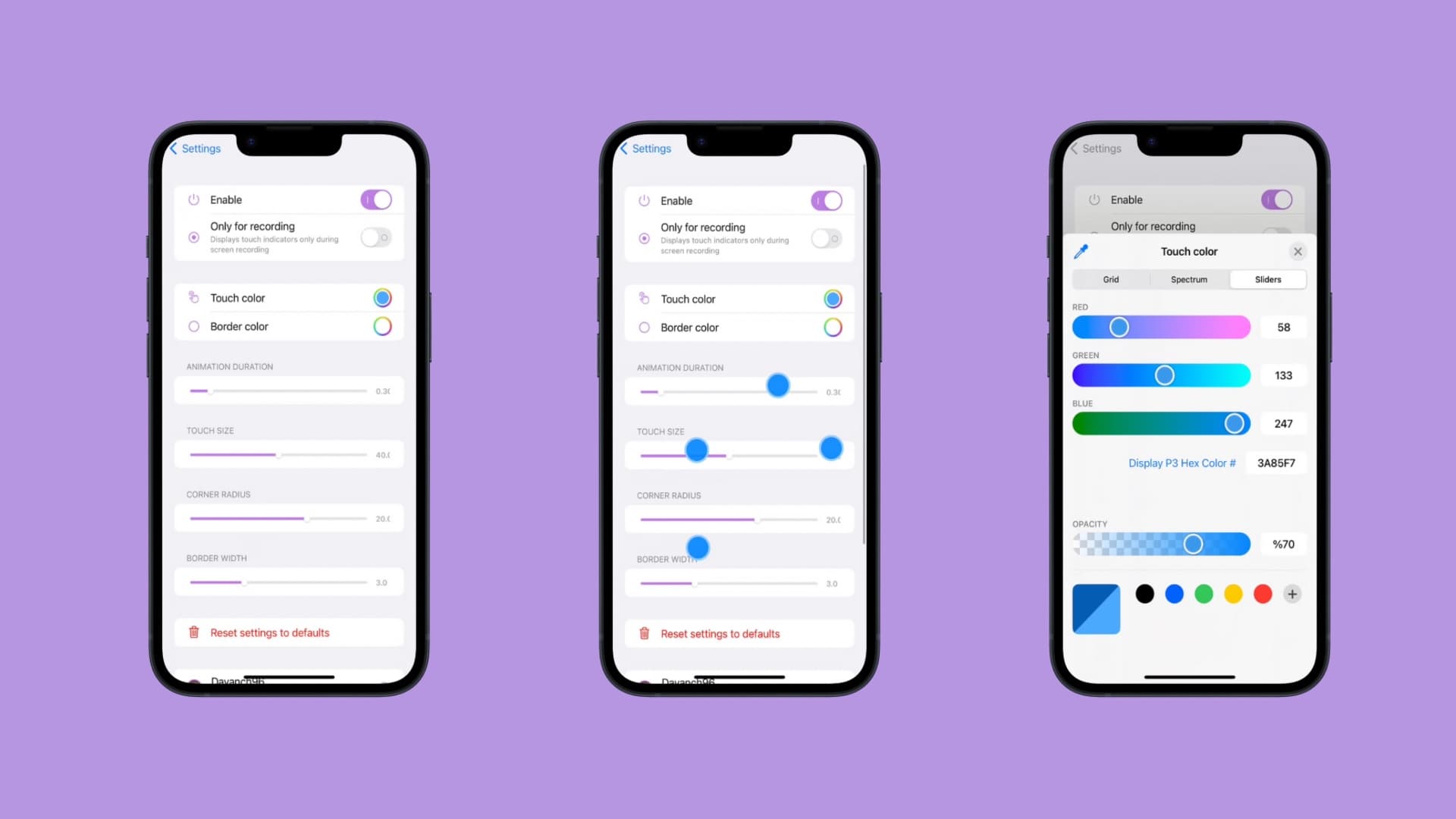 ShowMyTouches preference pane.