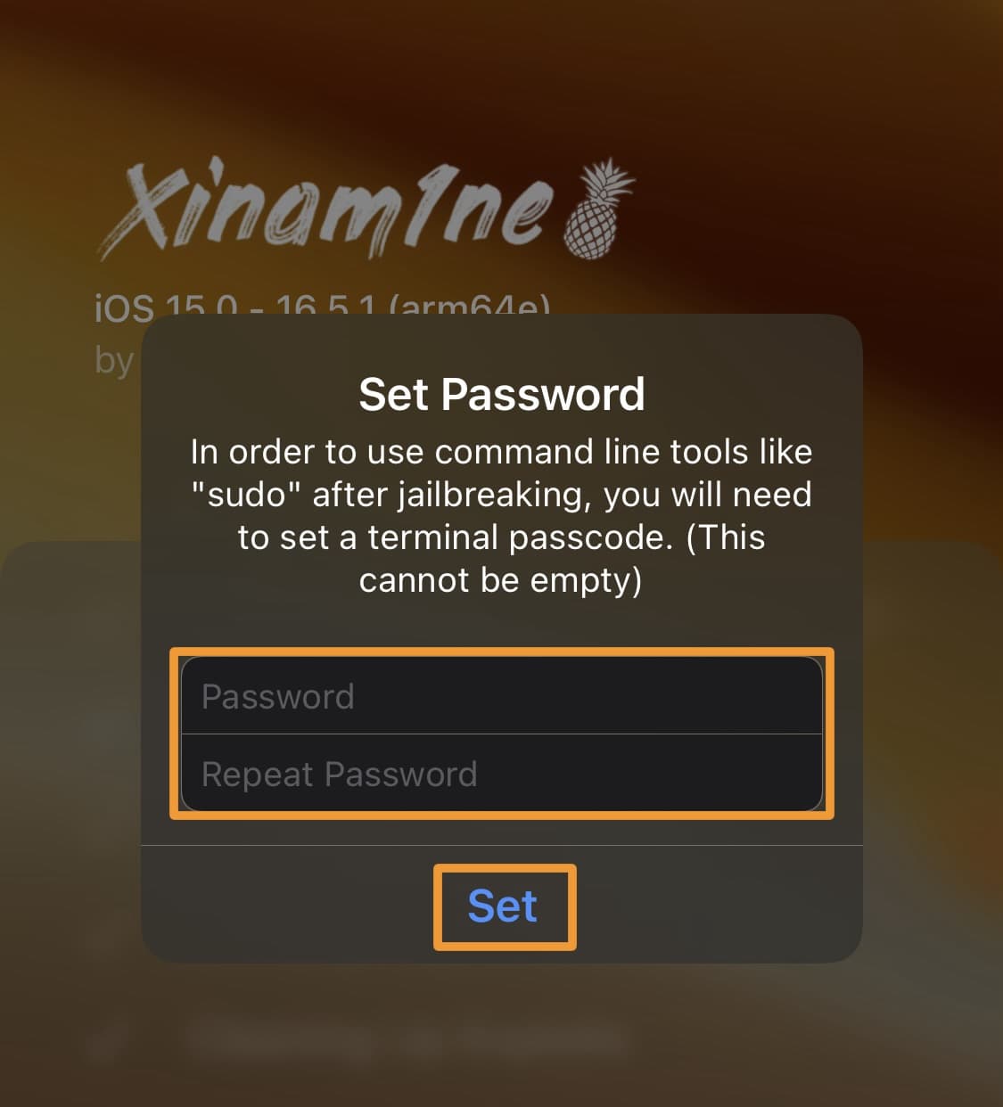 Xinam1ne Terminal Password.