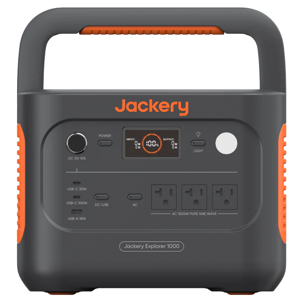 jackery explorer 1000 v2 on a white background