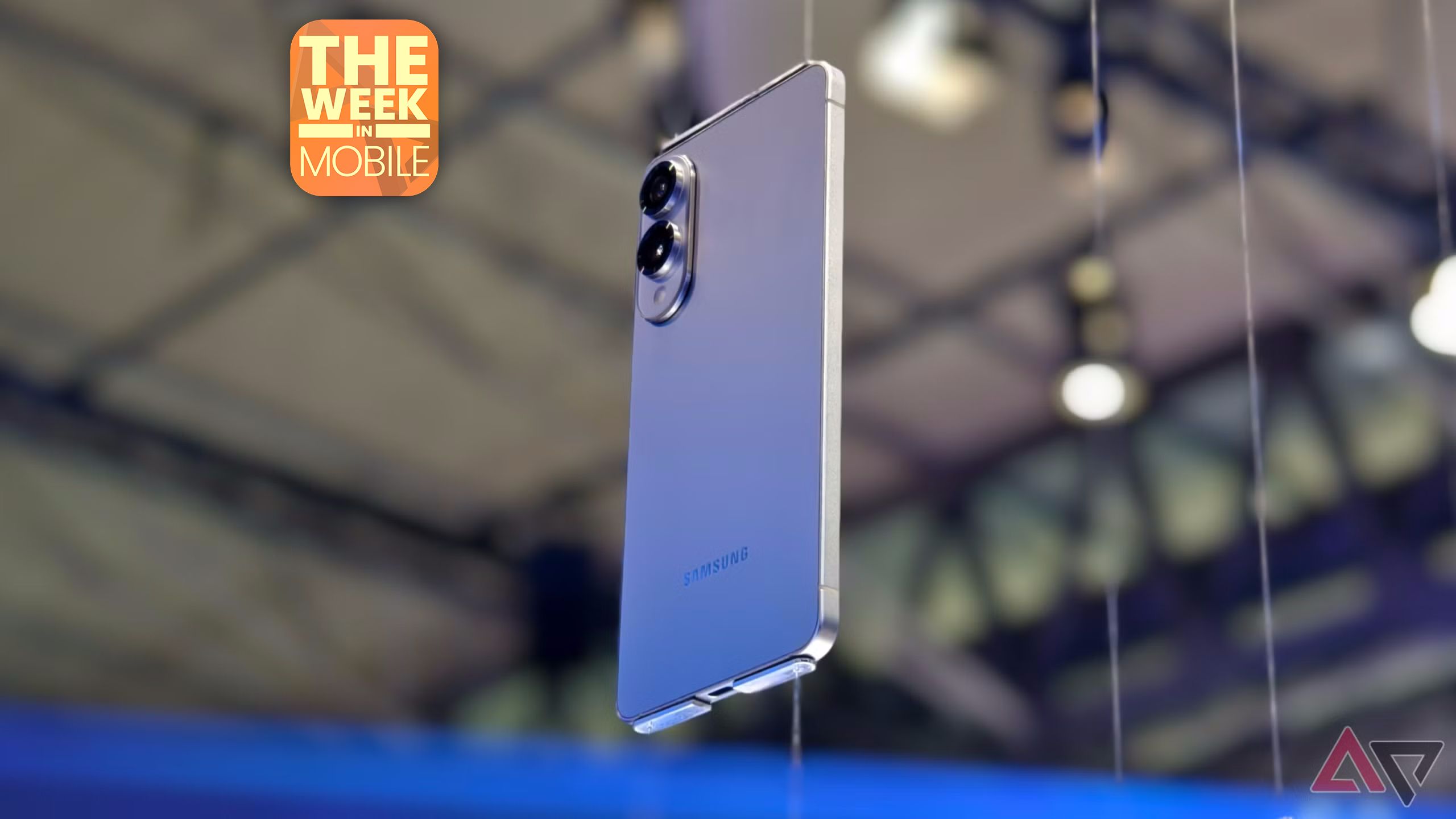 Samsung Galaxy S25 Edge showcased at the company's MWC 2025 booth