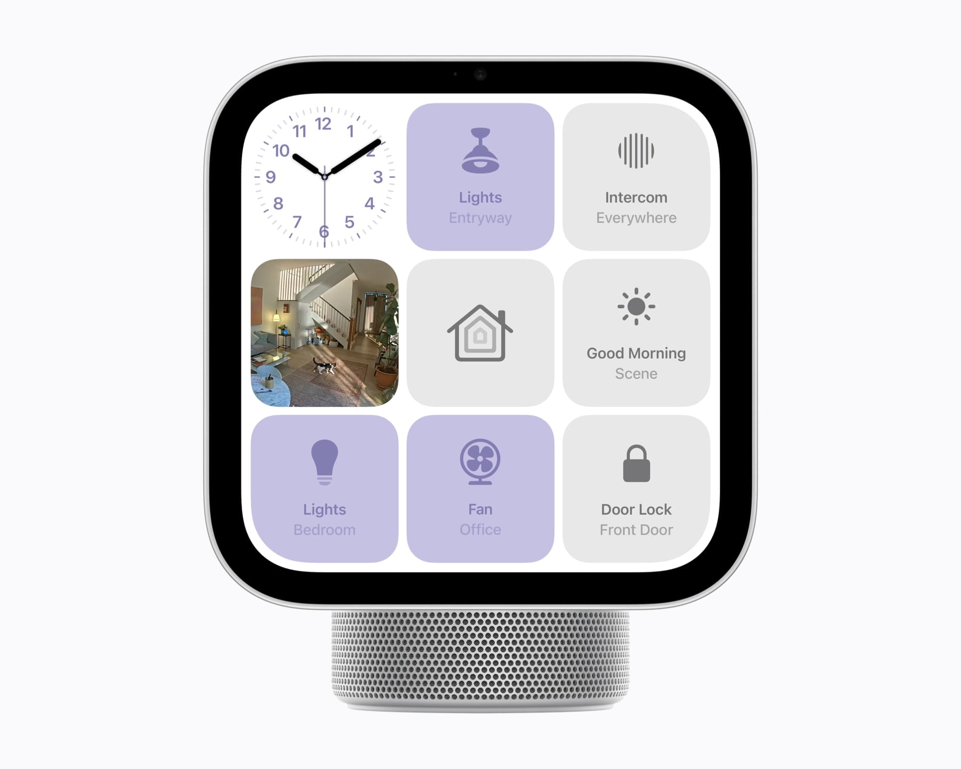 Managing smart home on Apple HomeView screen