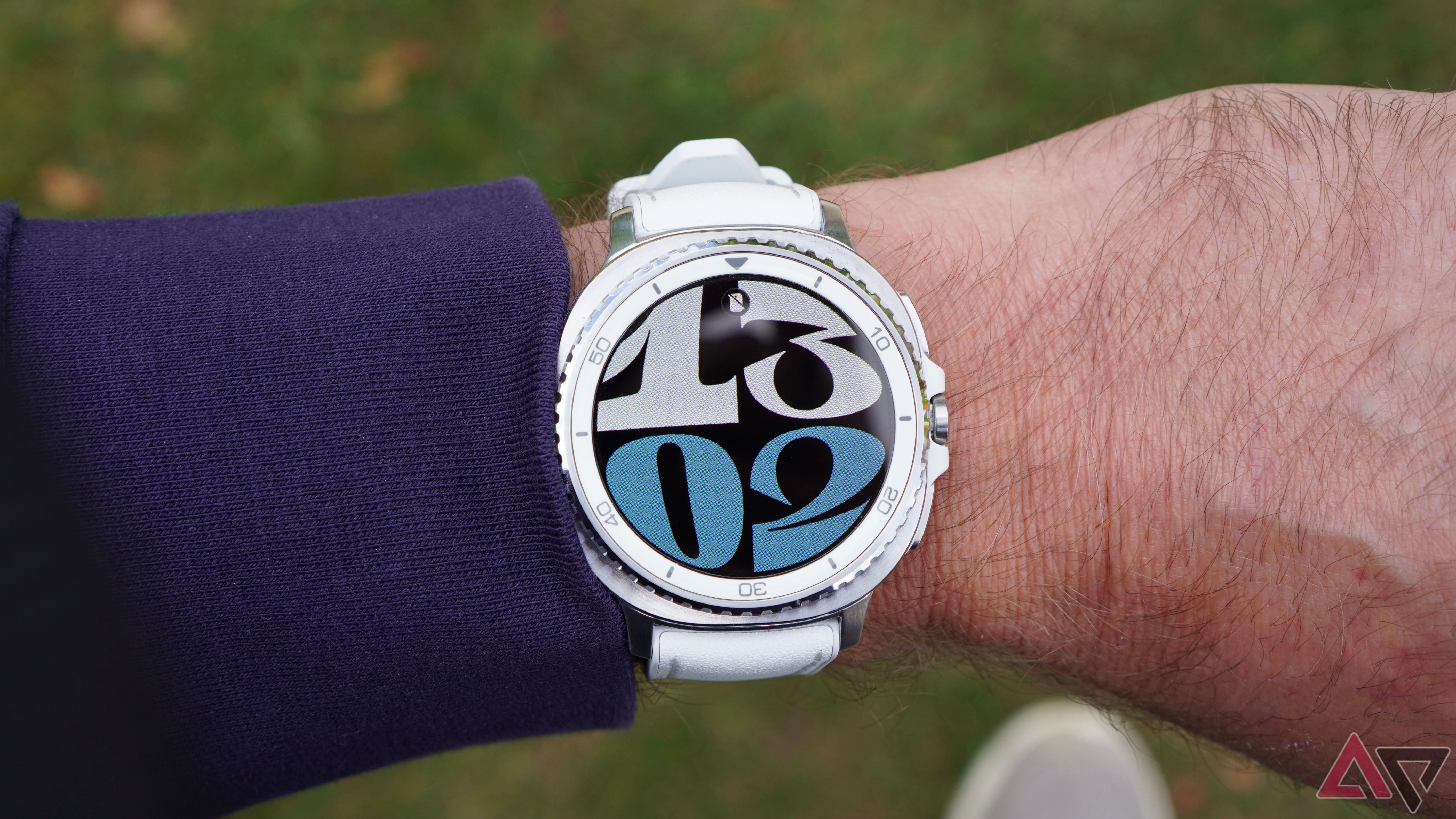 A person wearing the Samsung Galaxy Watch 8 Classic