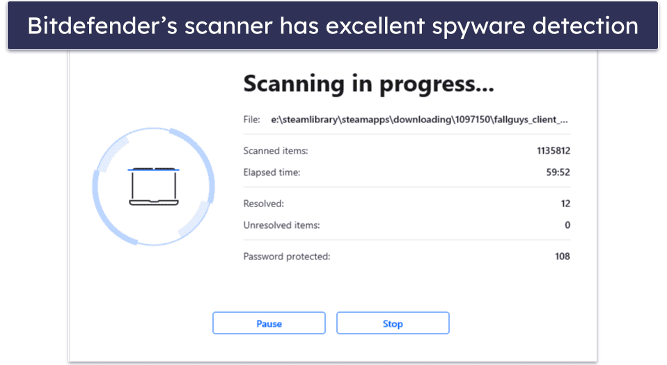 🥉3. Bitdefender — Excellent Spyware Detection & Tons of Additional Features