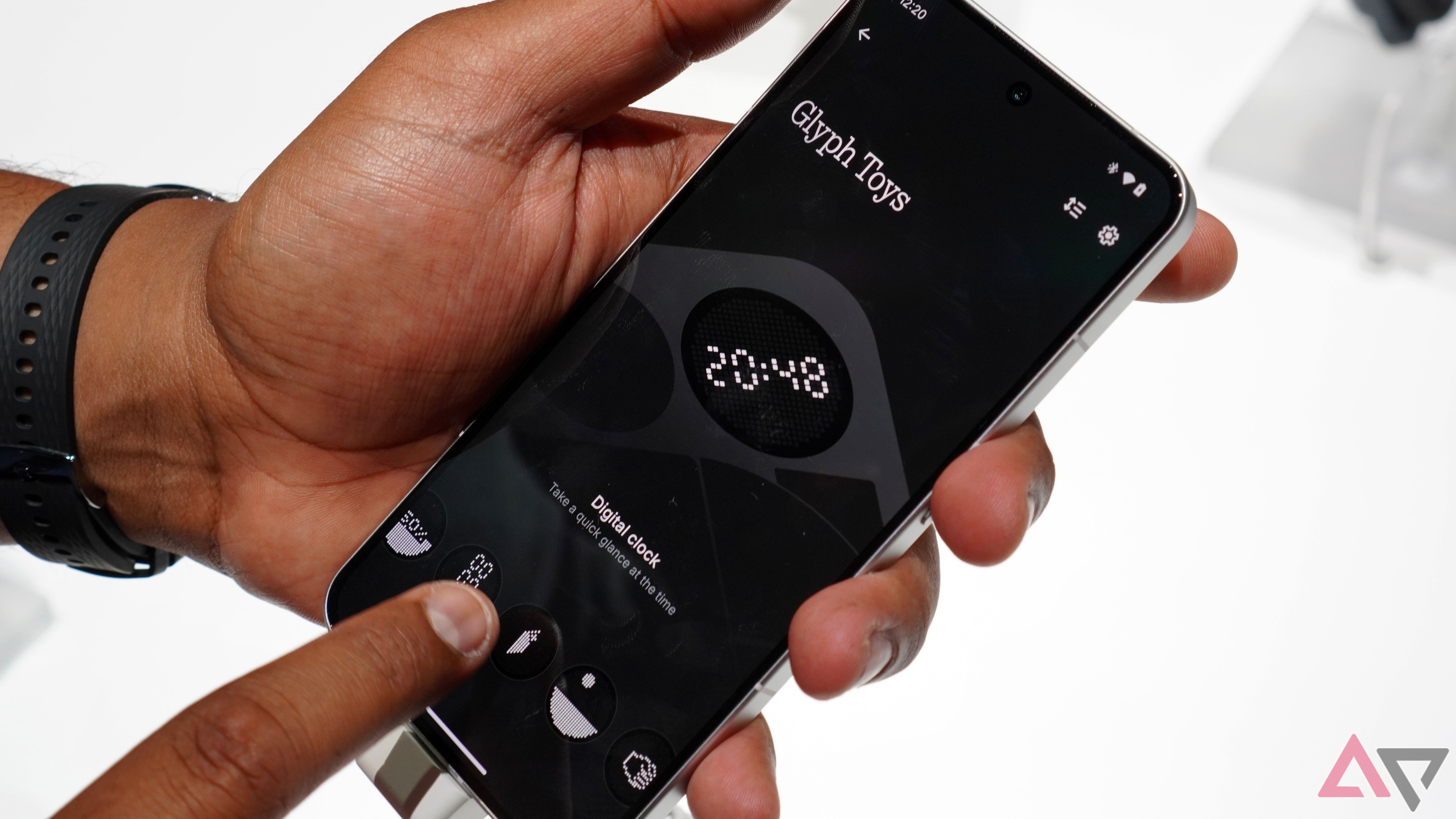 The Nothing Phone 3's Glyph Matrix control panel in the software