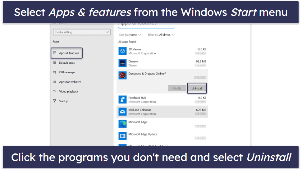 4. Remove Unused Apps, Software &amp; Bloatware