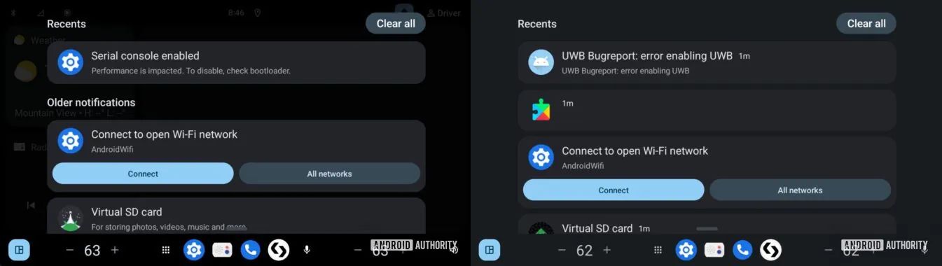 An image of Android 16's resizeable quick settings tiles.